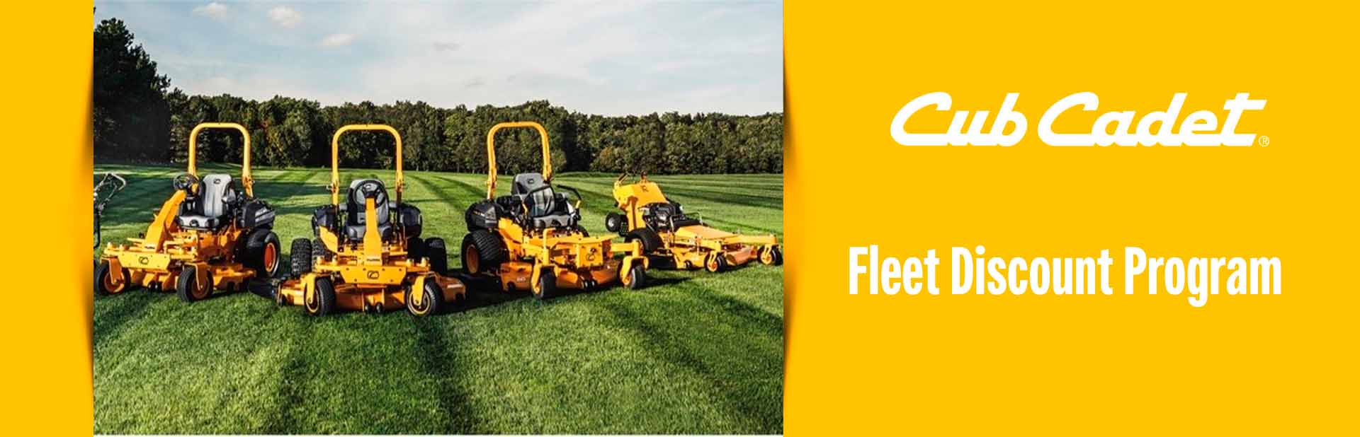 Cub Cadet Fleet Discount Program