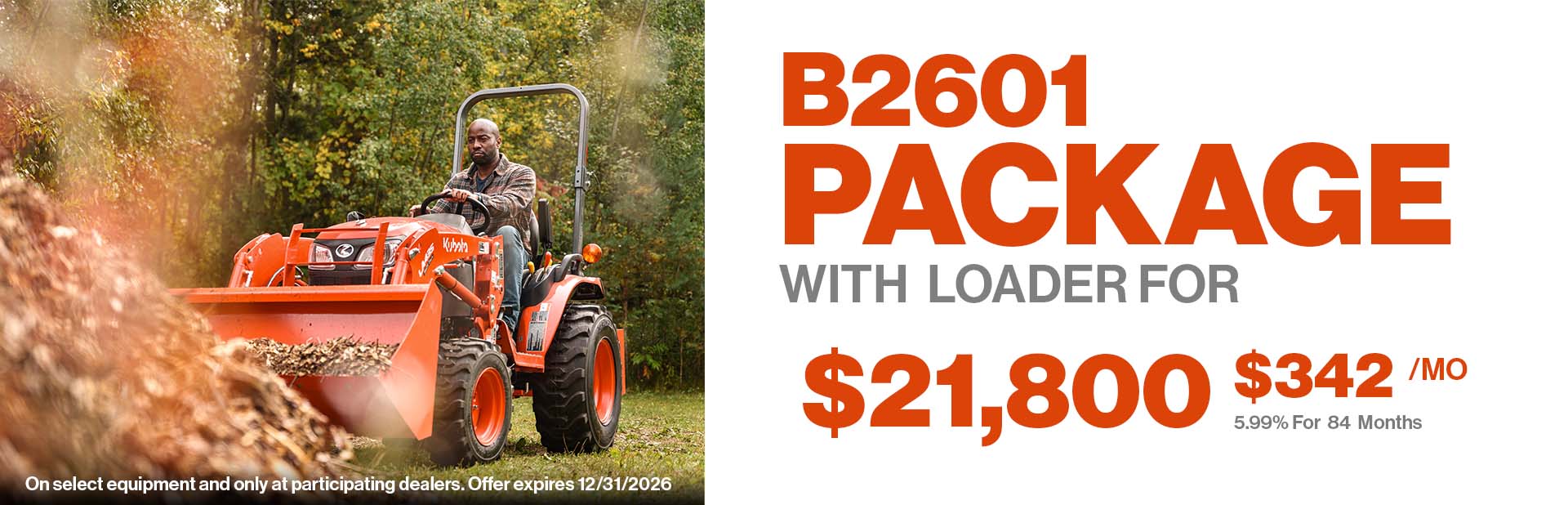 Save on select Kubota Tractors with Jacobi Sales